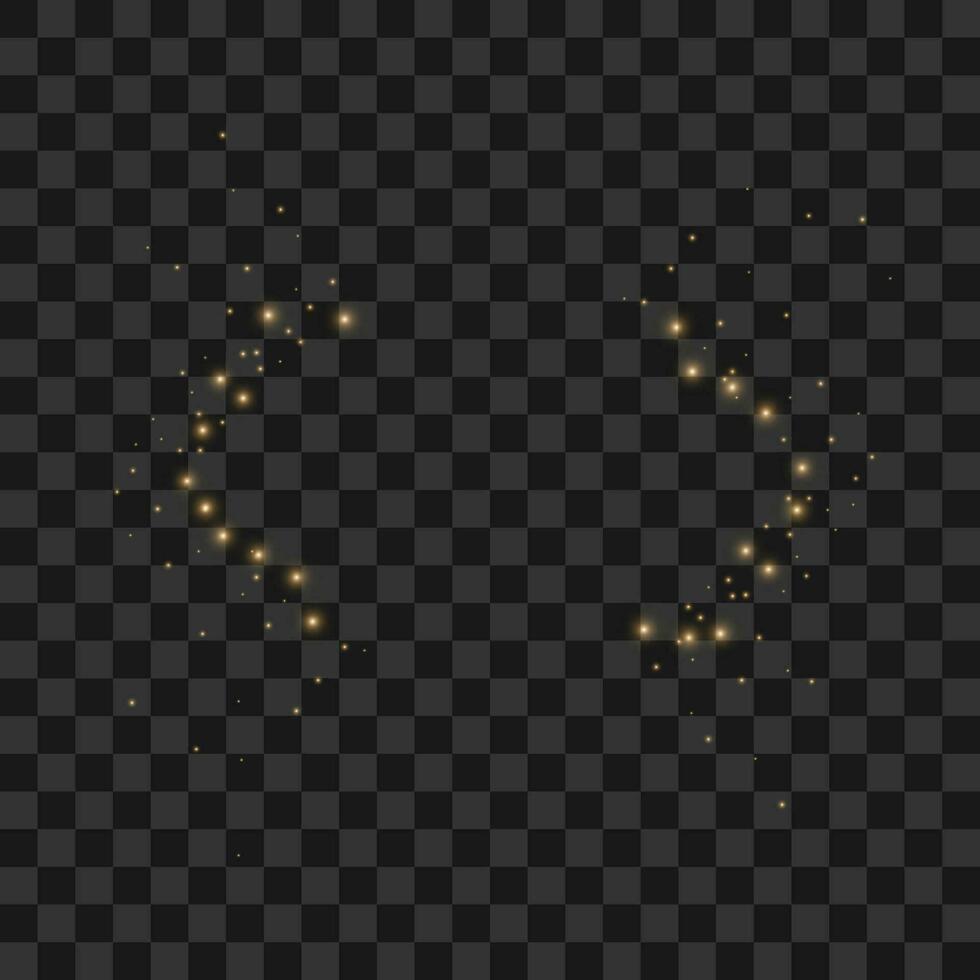 Vector background with gold sparkles design