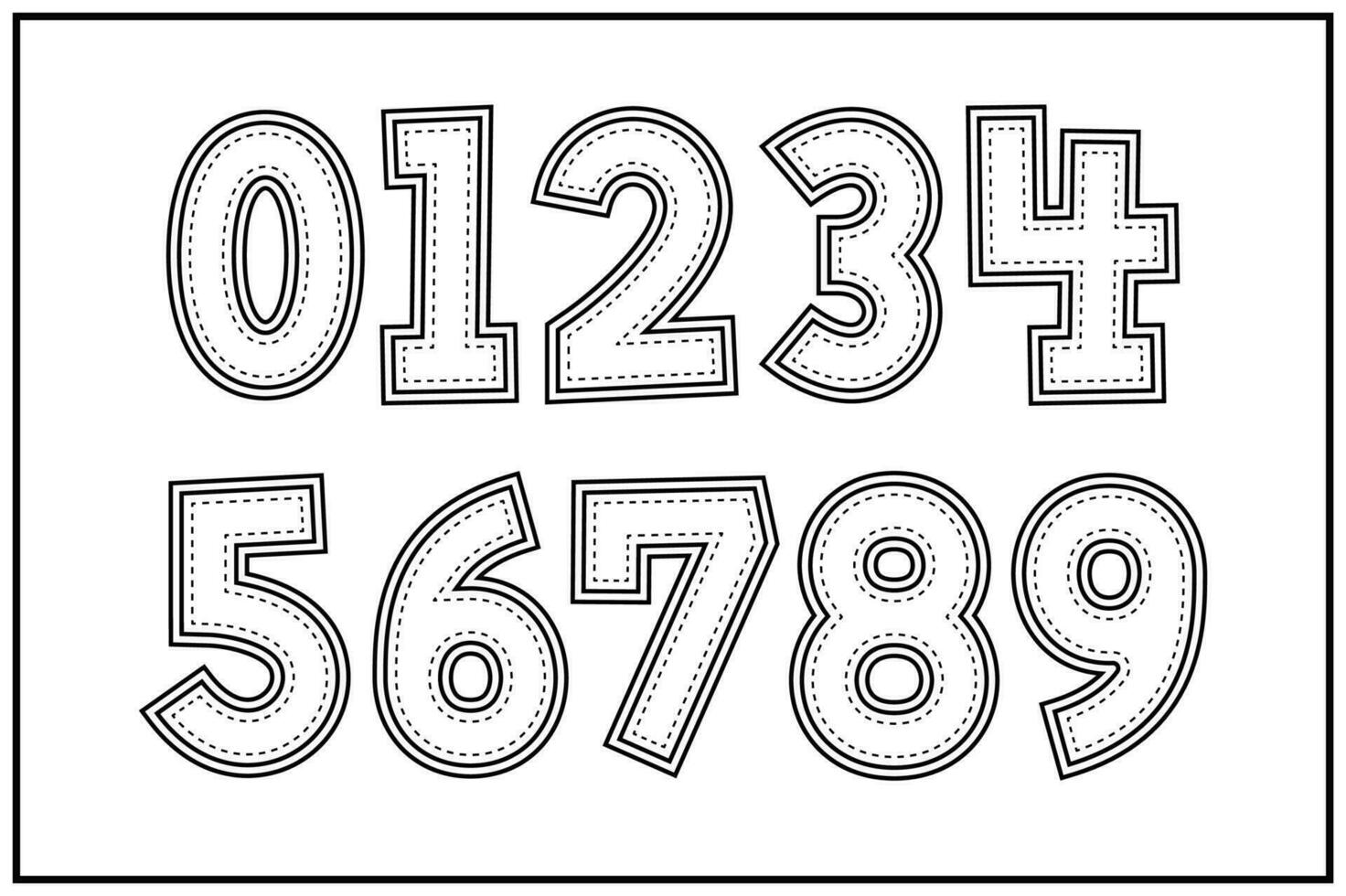 Versatile Collection of Super Stitch Numbers for Various Uses vector