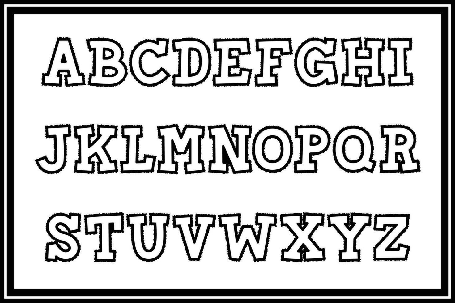versátil colección de papel Rasgado alfabeto letras para varios usos vector
