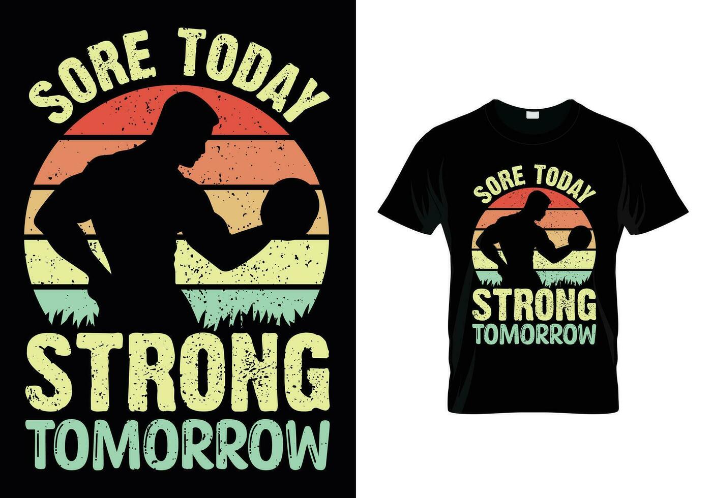 Sore Today Strong Tomorrow Design vector