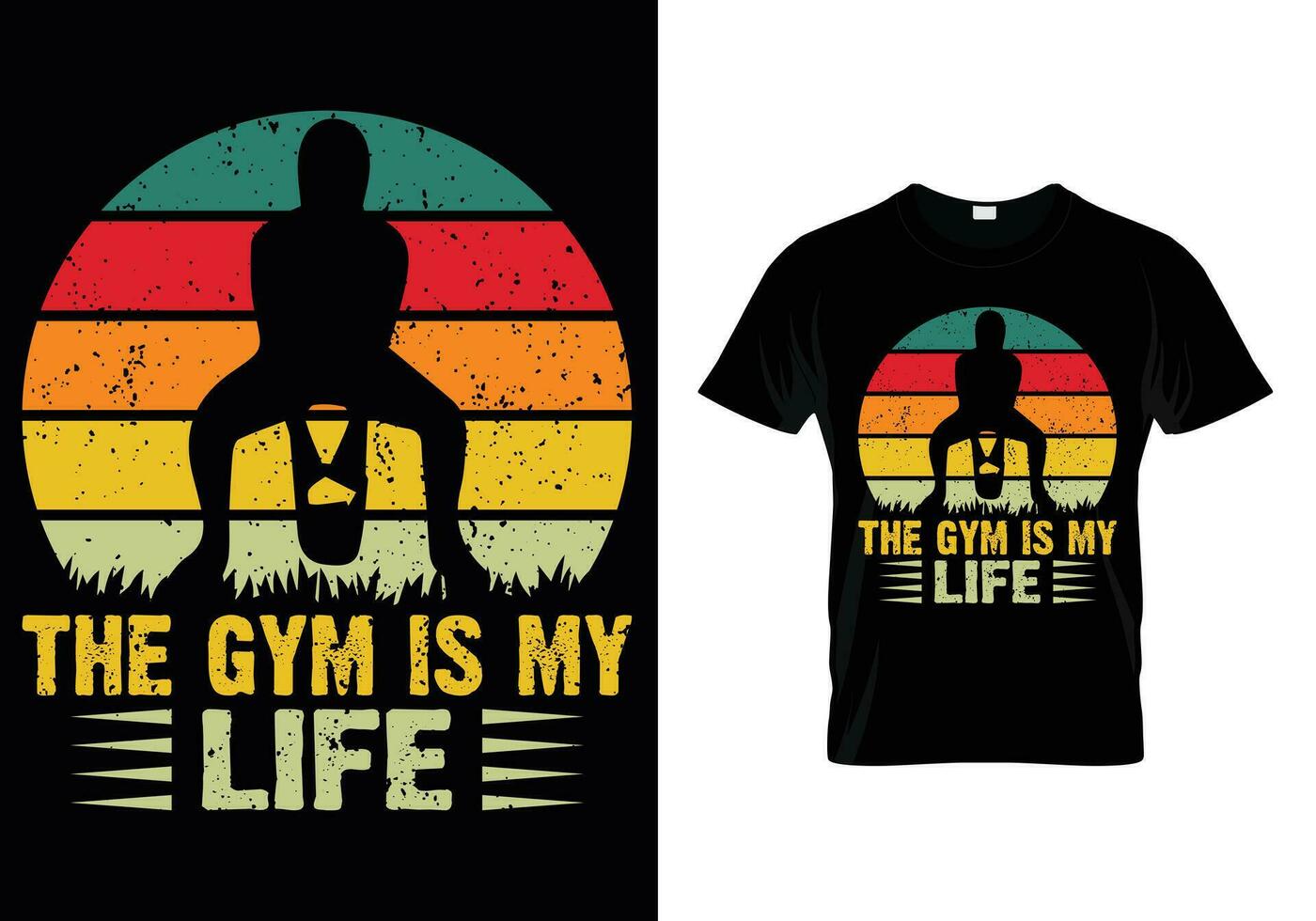 The Gym Is My Life vector