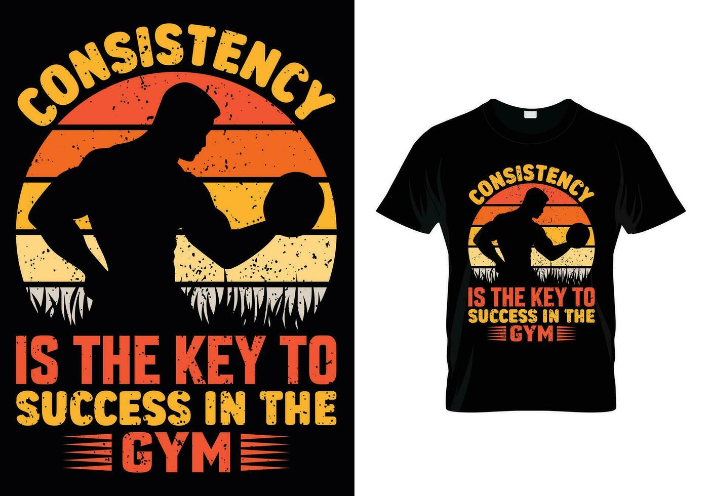 Consistency Is The Key To Success In The Gym vector