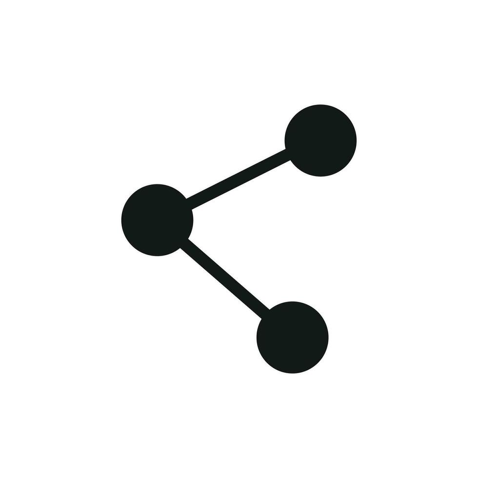 Vector illustration of share icon on white background