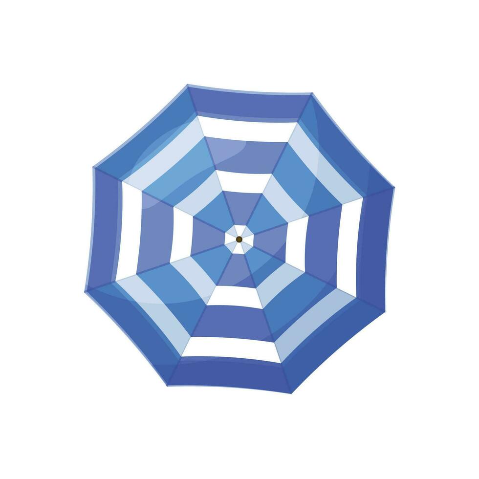 Vector beach umbrellas on white background