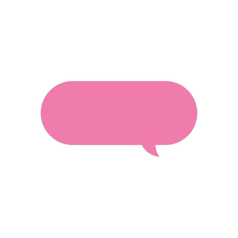 Vector chat bubble on white background