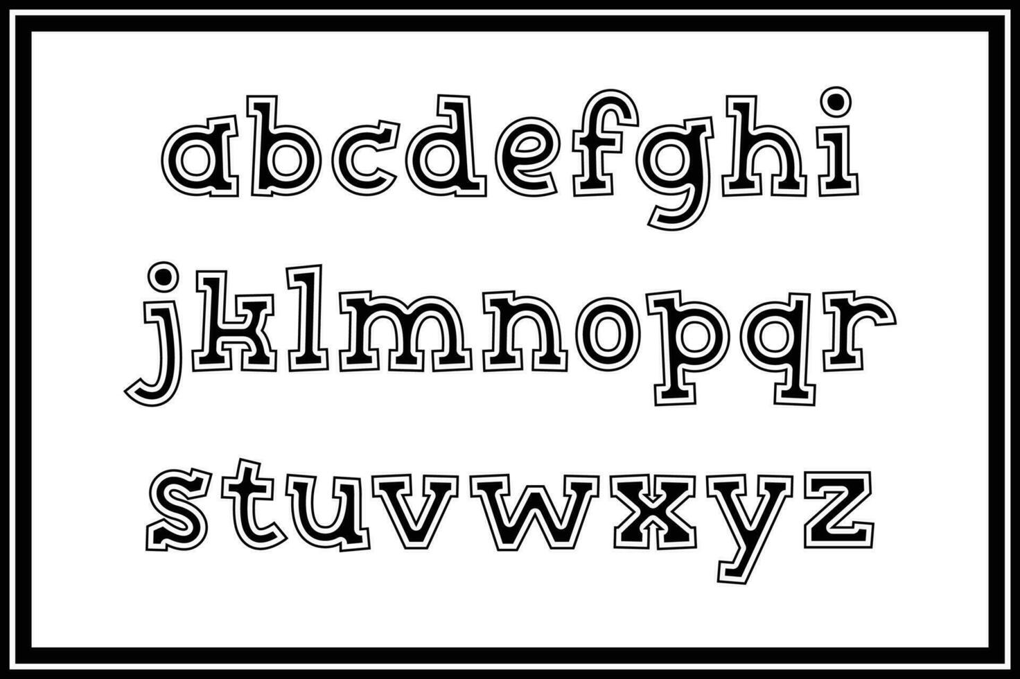 Versatile Collection of Kids Choice Alphabet Letters for Various Uses vector