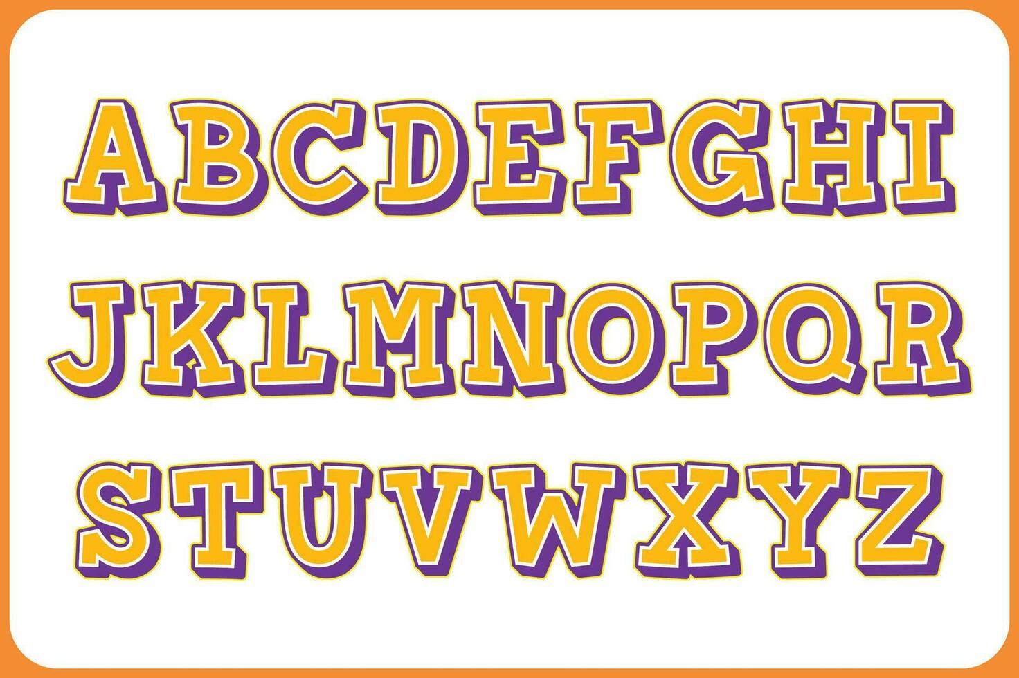 versátil colección de Puntuación alfabeto letras para varios usos vector