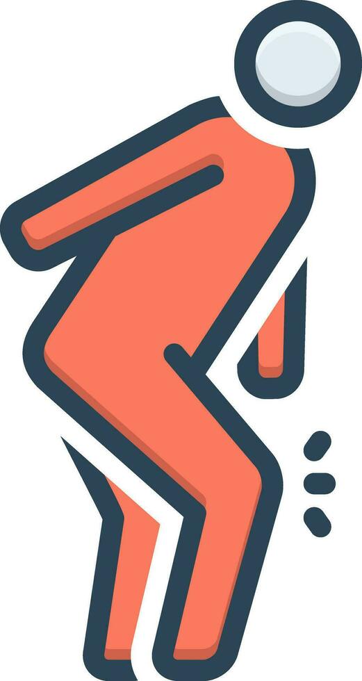 color icon for suffer vector