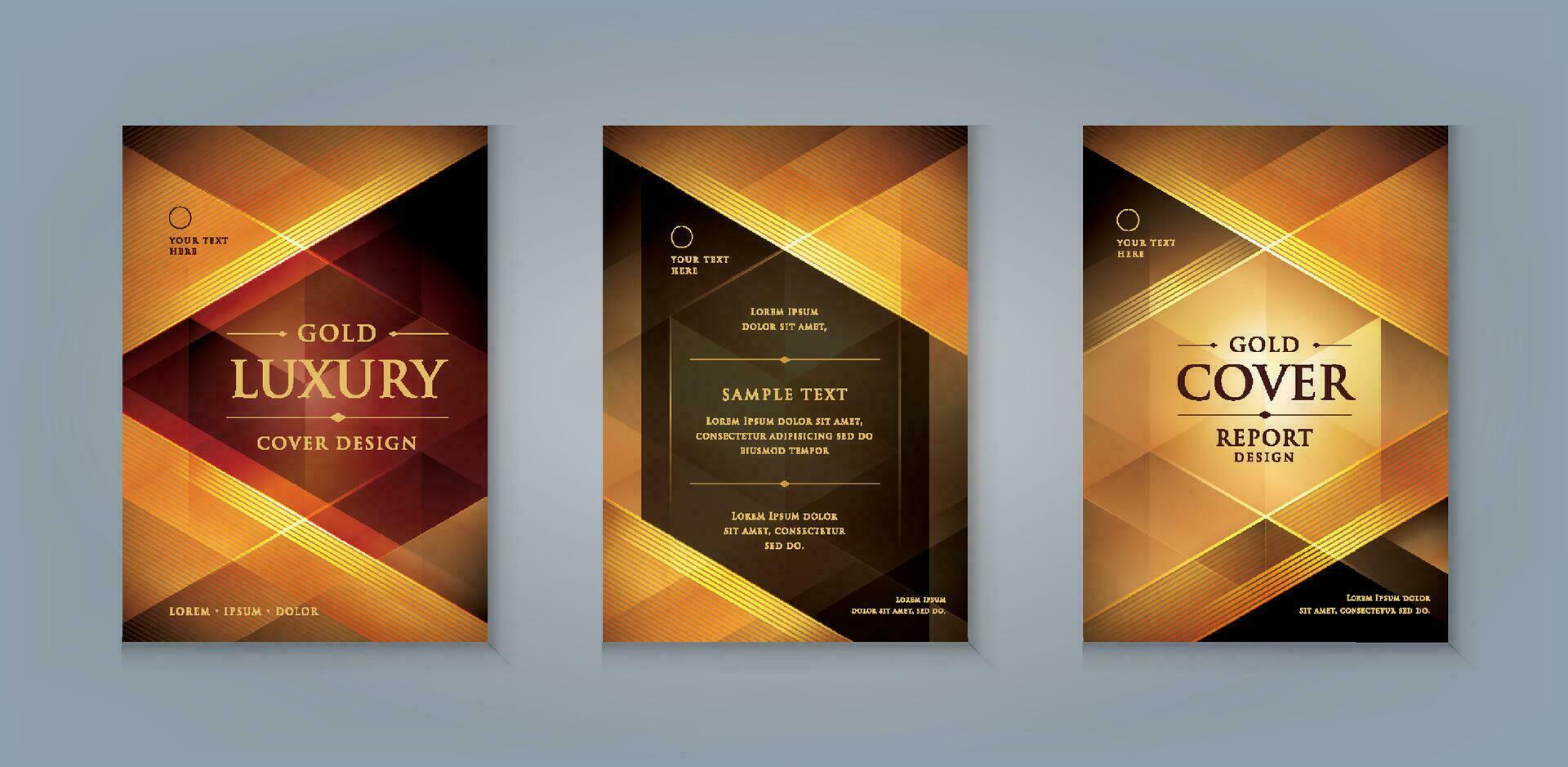 Elegant golden menu cover design template, Luxury Business invitation Card template Design vector