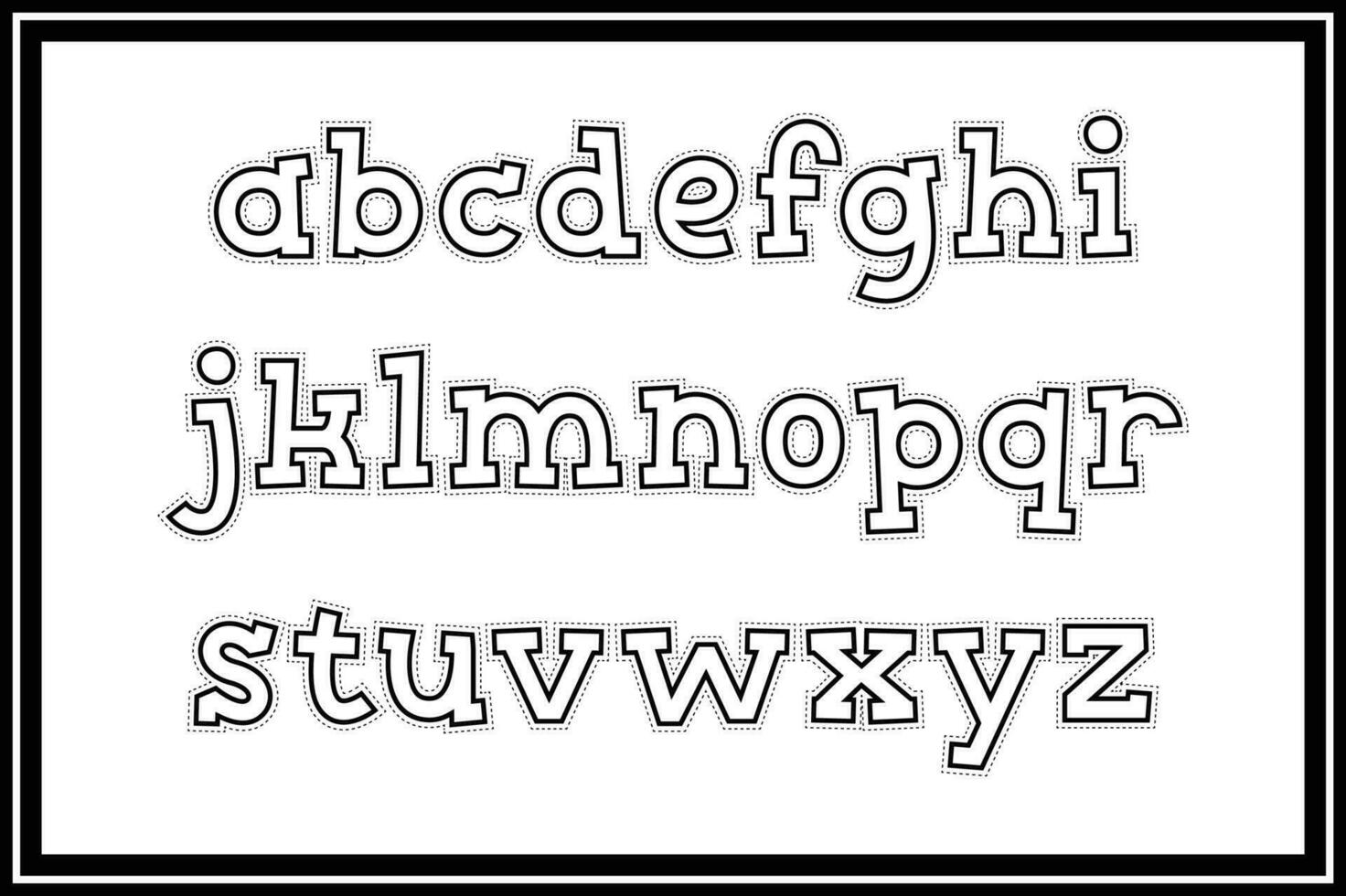 Versatile Collection of Paper Cutout Alphabet Letters for Various Uses vector