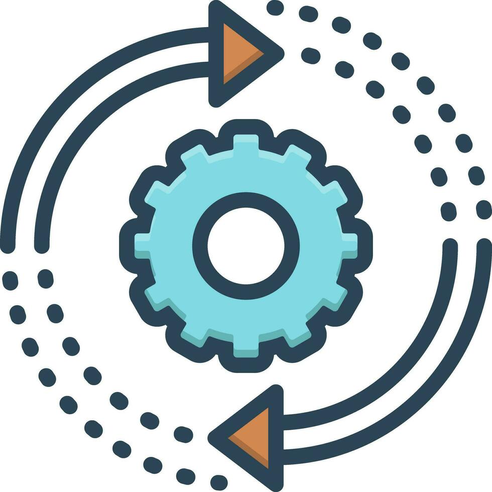 color icon for transition vector
