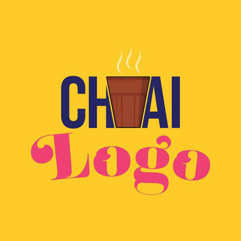 Chai Logo Design With Kullhad vector