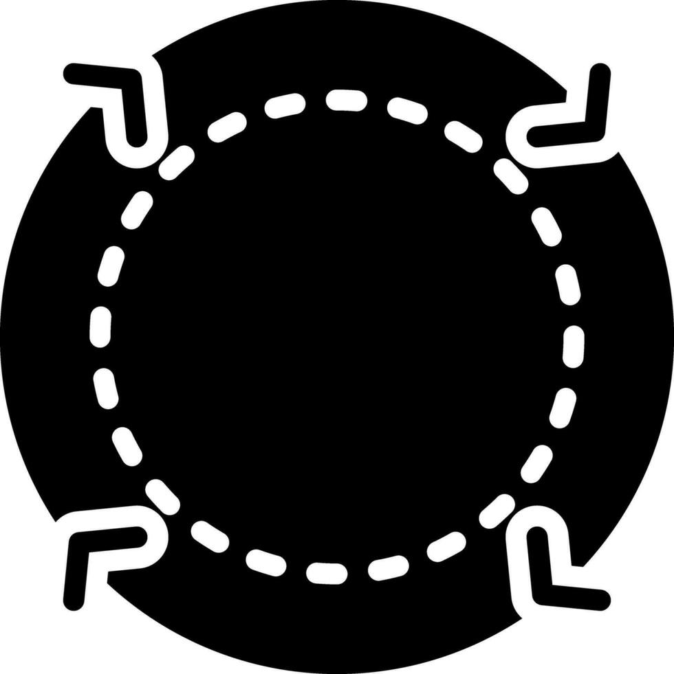 solid icon for cycle vector