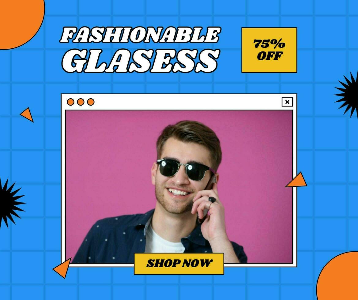 retro fashion facebook post template