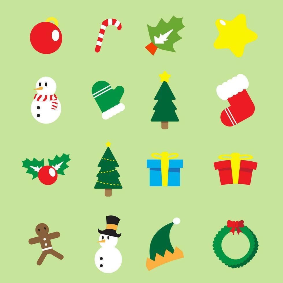 The Christmas icon  for holiday concept vector