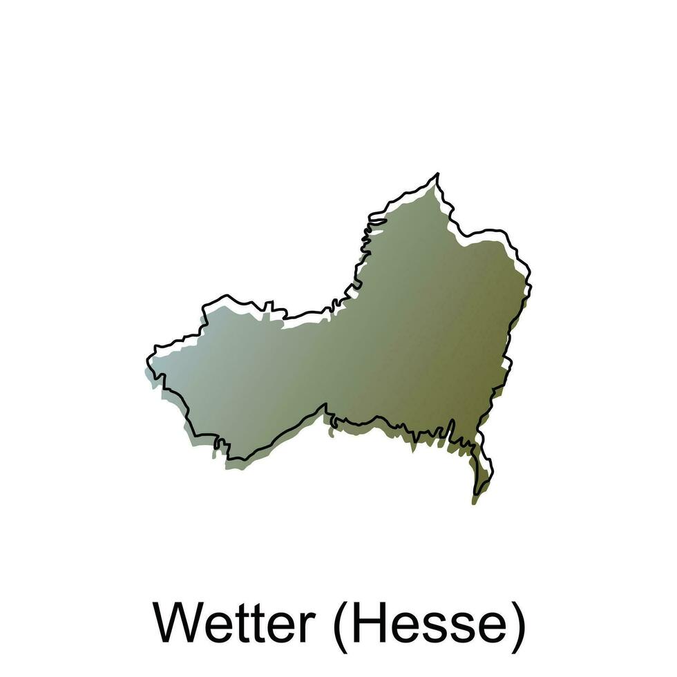 alto detallado vector mapa de más húmedo, Hesse moderno describir, logo vector diseño. abstracto, diseños concepto, logo, logotipo elemento para modelo.