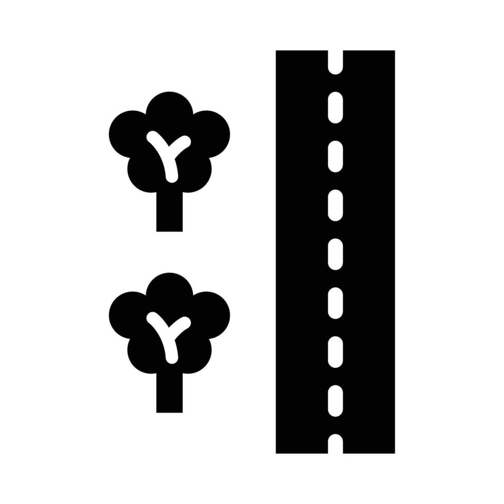 Roadside Vector Glyph Icon For Personal And Commercial Use.