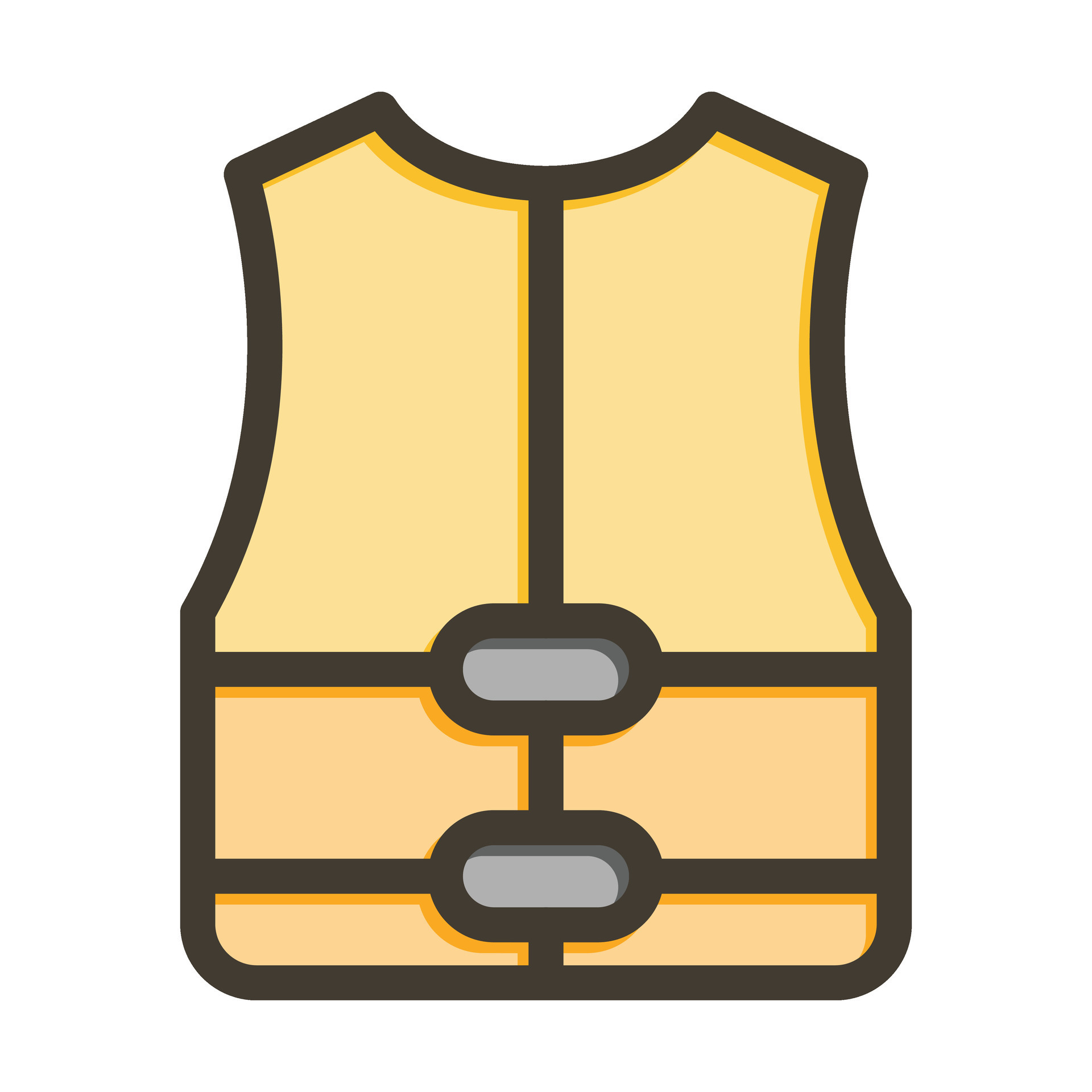 Life Jacket Vector Thick Line Filled Colors Icon For Personal And Commercial Use. 28198511