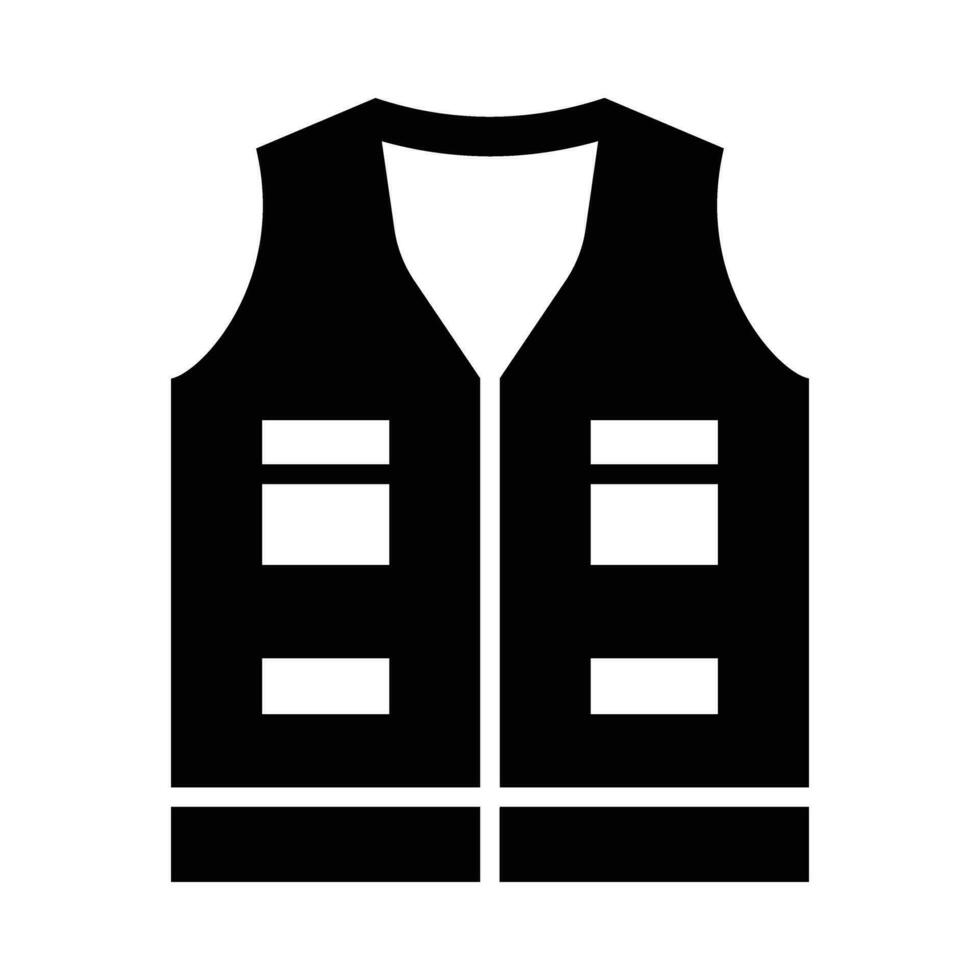 Vest Vector Glyph Icon For Personal And Commercial Use.