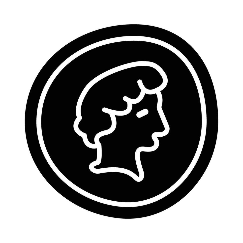 Coin Vector Glyph Icon For Personal And Commercial Use.