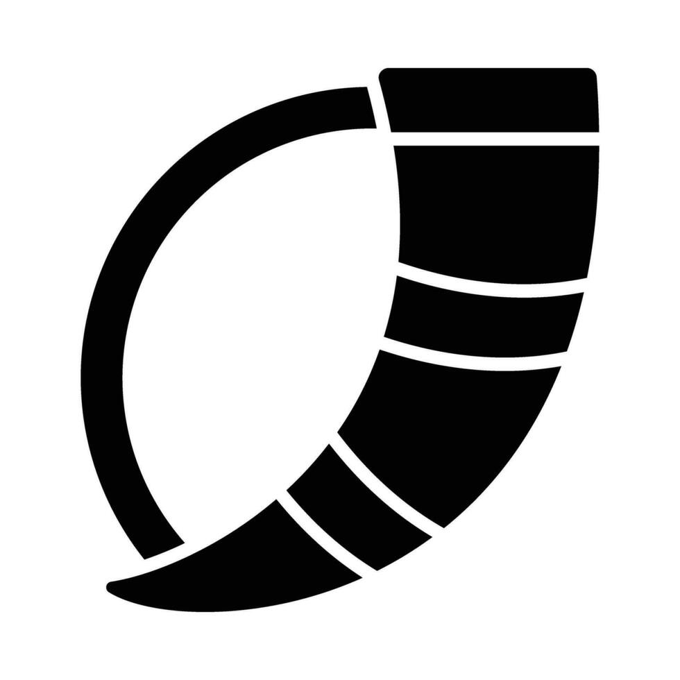 Drinking Horn Vector Glyph Icon For Personal And Commercial Use.
