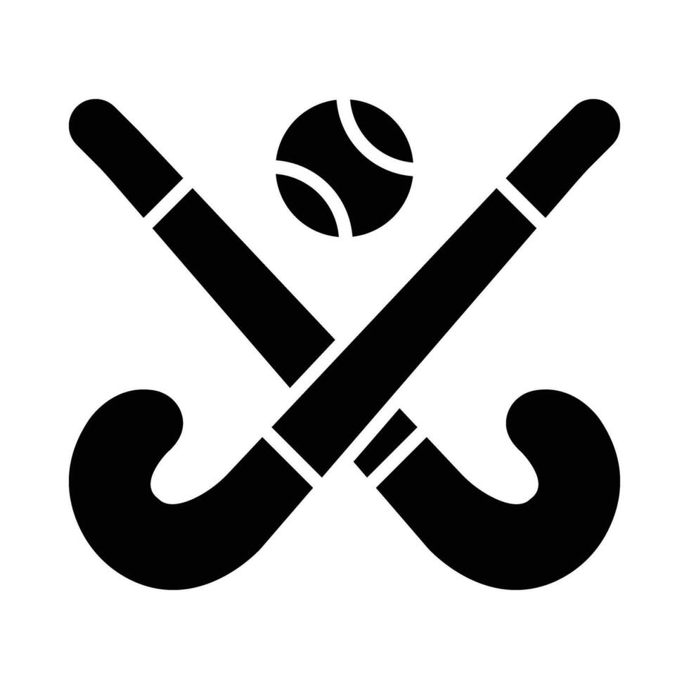 Hockey Vector Glyph Icon For Personal And Commercial Use.