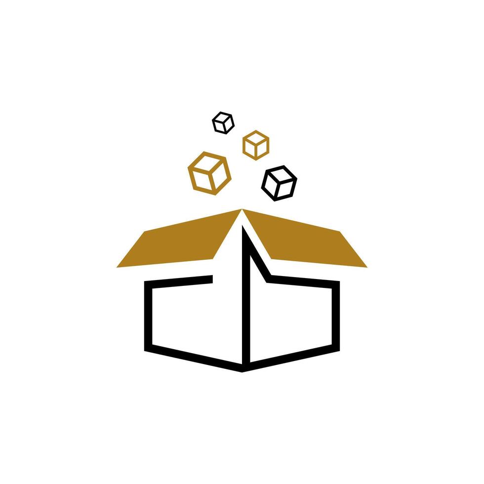 box, package logo vector simple, clean, modern, premium.
