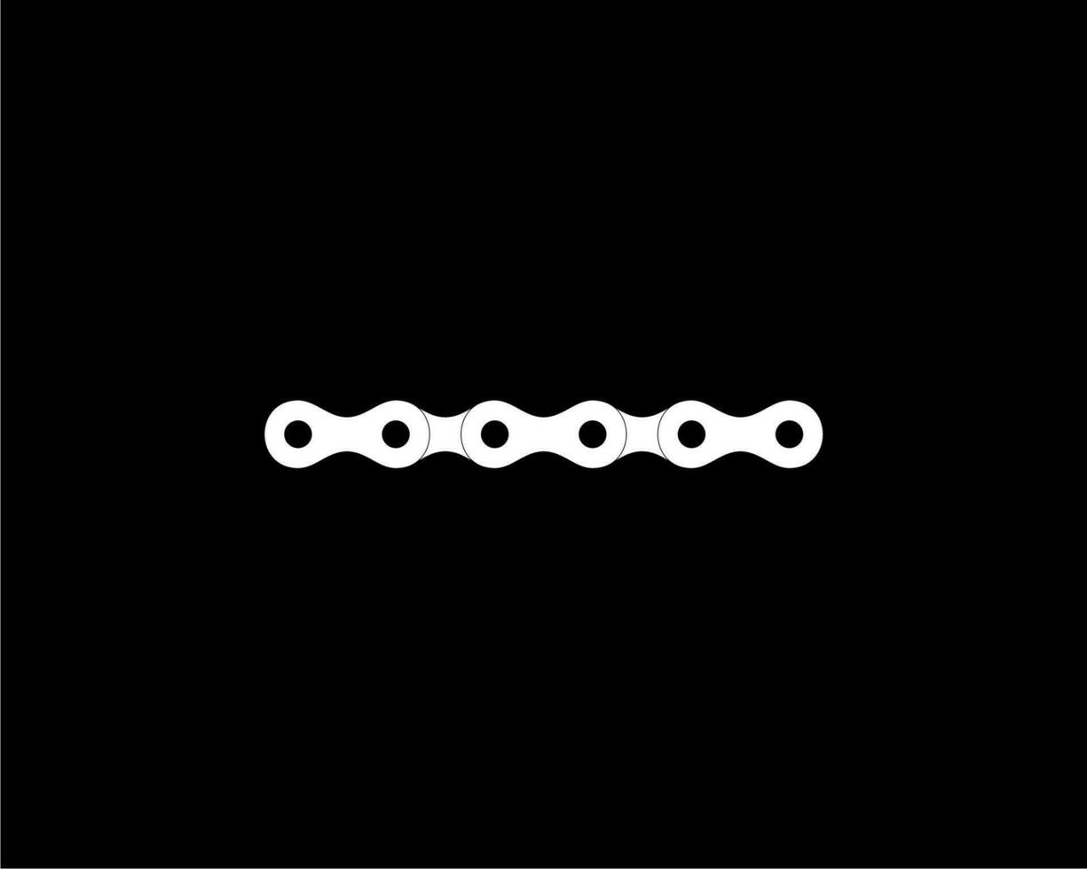 silueta de el cadena para motocicleta, bicicleta o bicicleta, maquinaria, para Arte ilustración, logo tipo, pictograma, sitio web o gráfico diseño elemento. vector ilustración