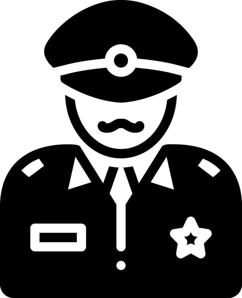 solid icon for commander vector