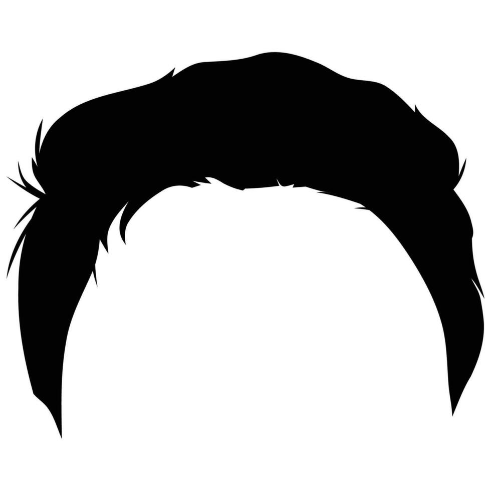 masculino negro Corte de pelo estilo nuevo vector