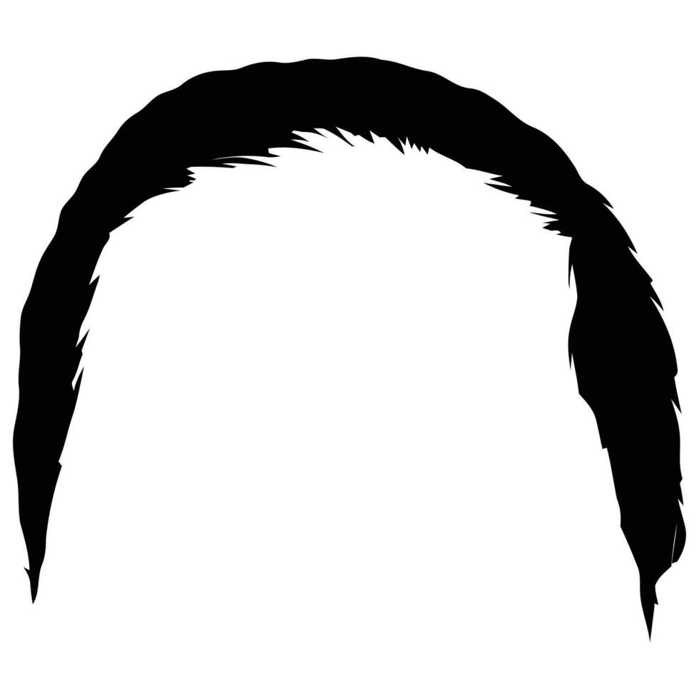 masculino negro Corte de pelo estilo nuevo vector