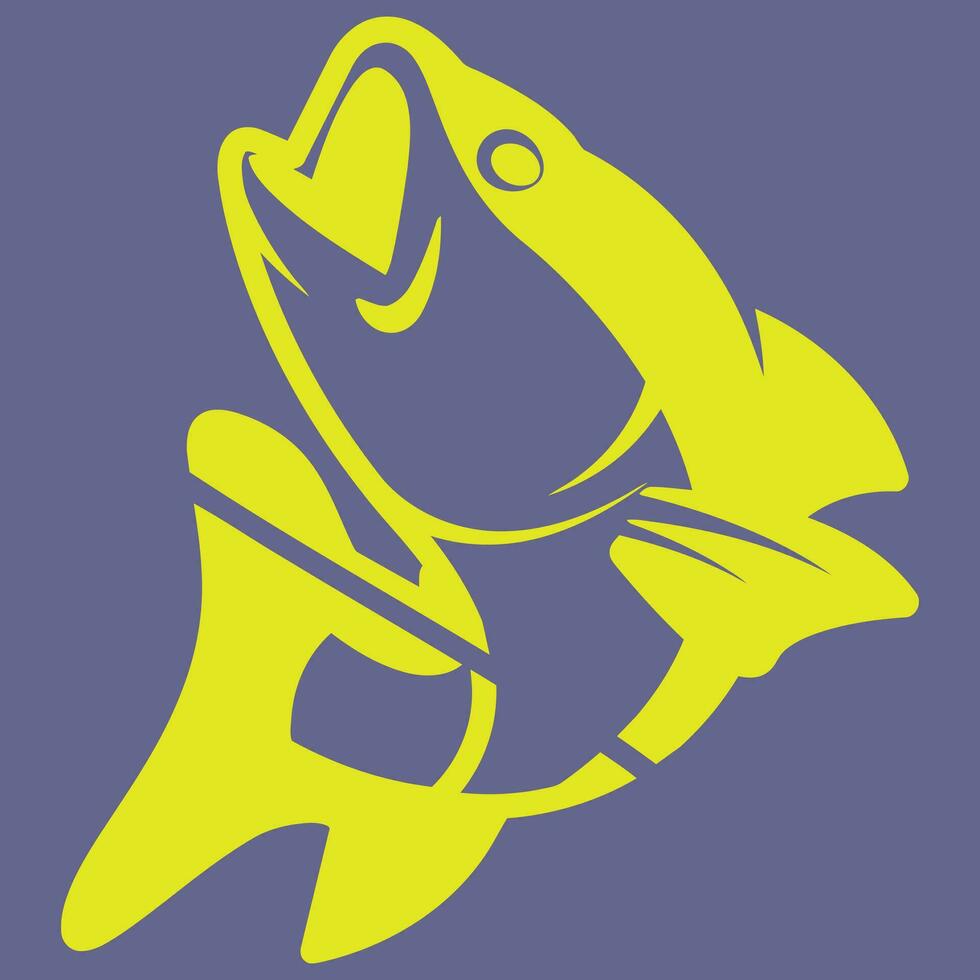 Fish Predators professional design  with grouper vector