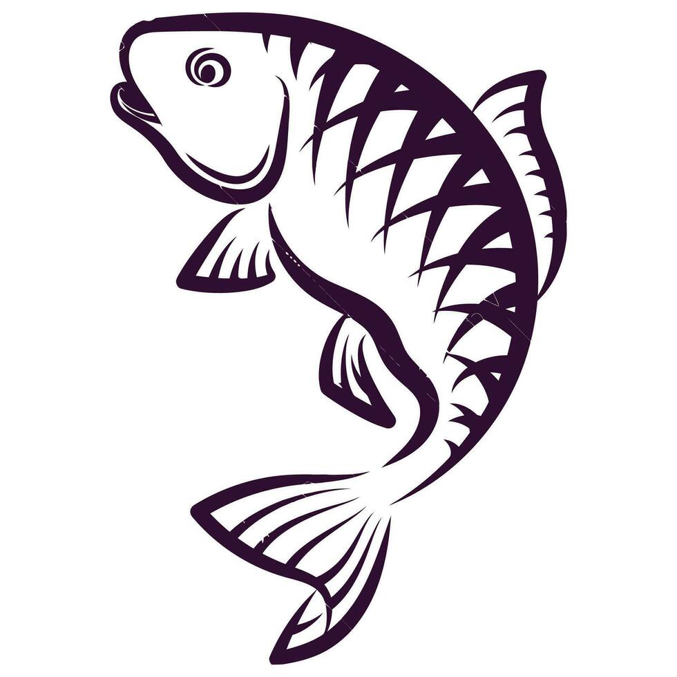 Fish Predators professional design  with grouper vector