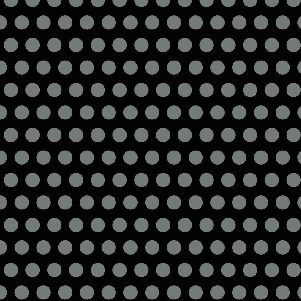 simple abstract seamless grey color polka dot pattern on black background vector