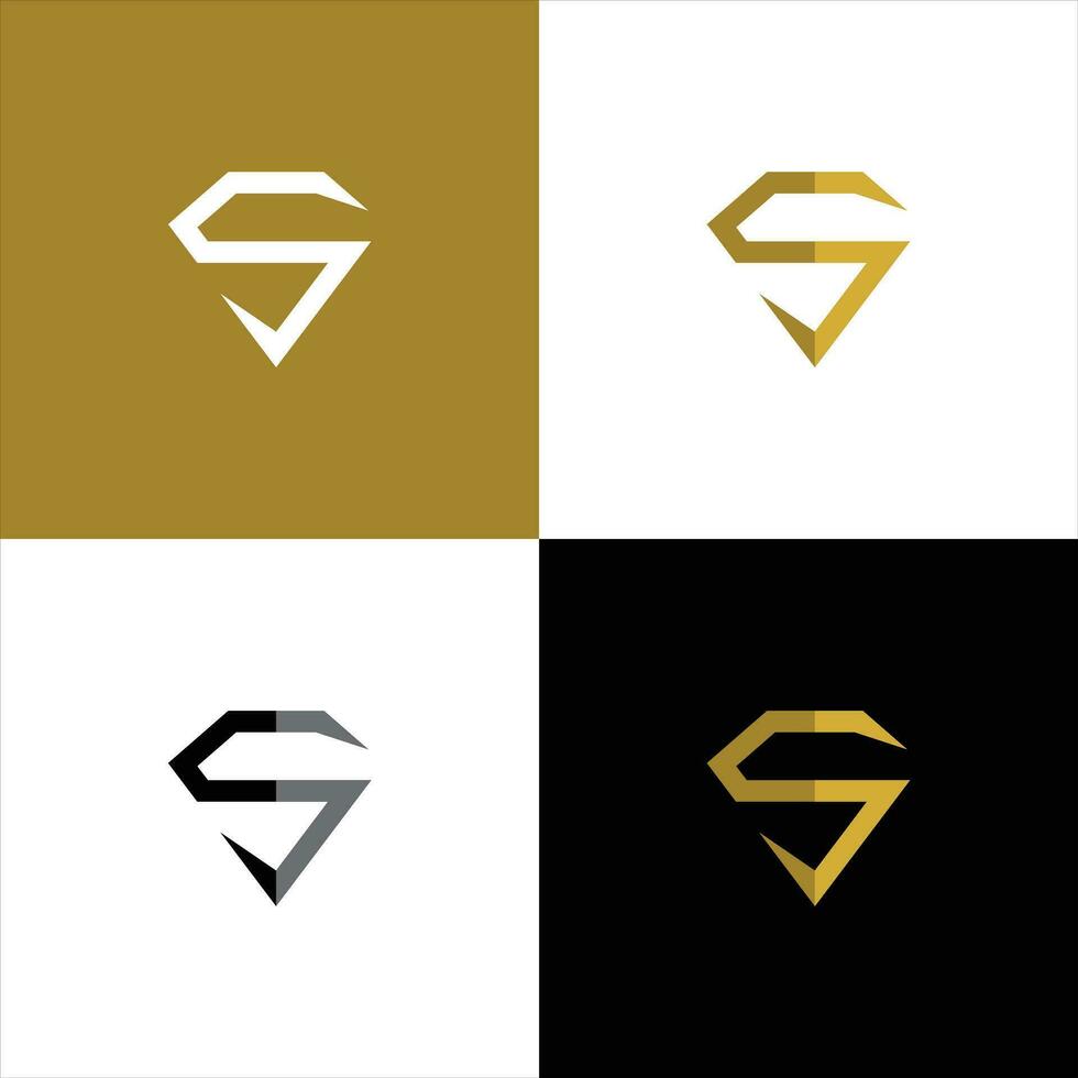 plantilla de diseño de logotipo de concepto de diamante creativo vector