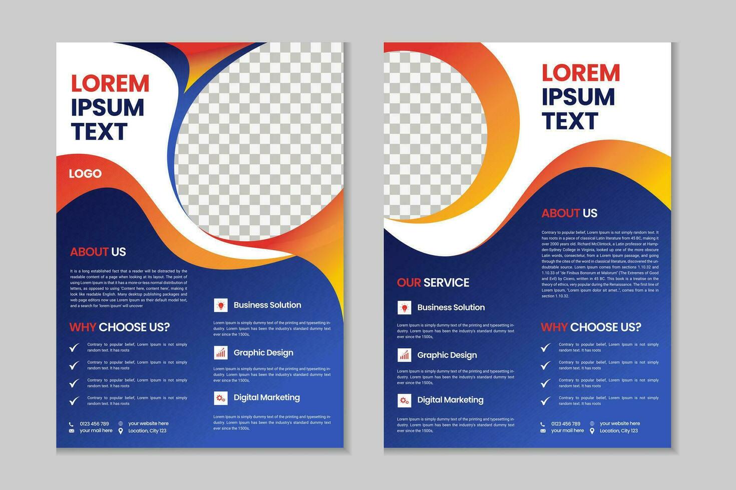 Corporate book cover design, flyer template design, business brochure ...