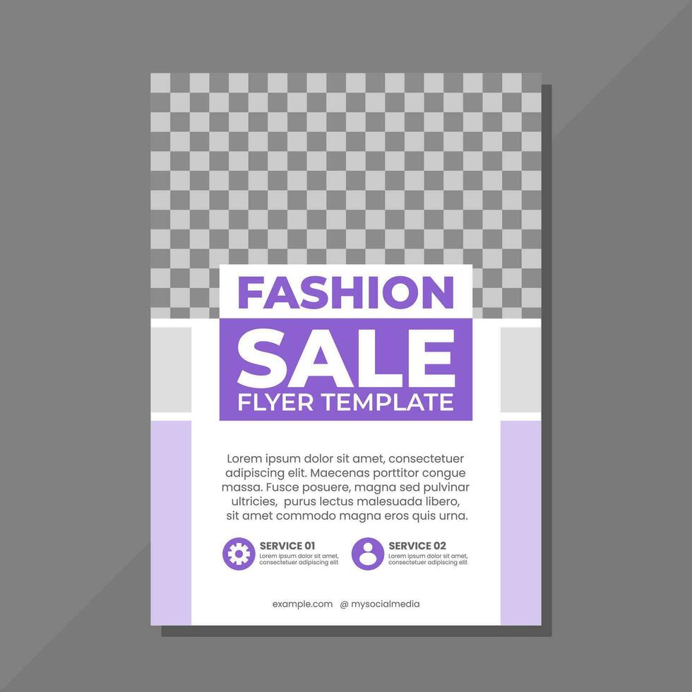 Sale flyer template design vector