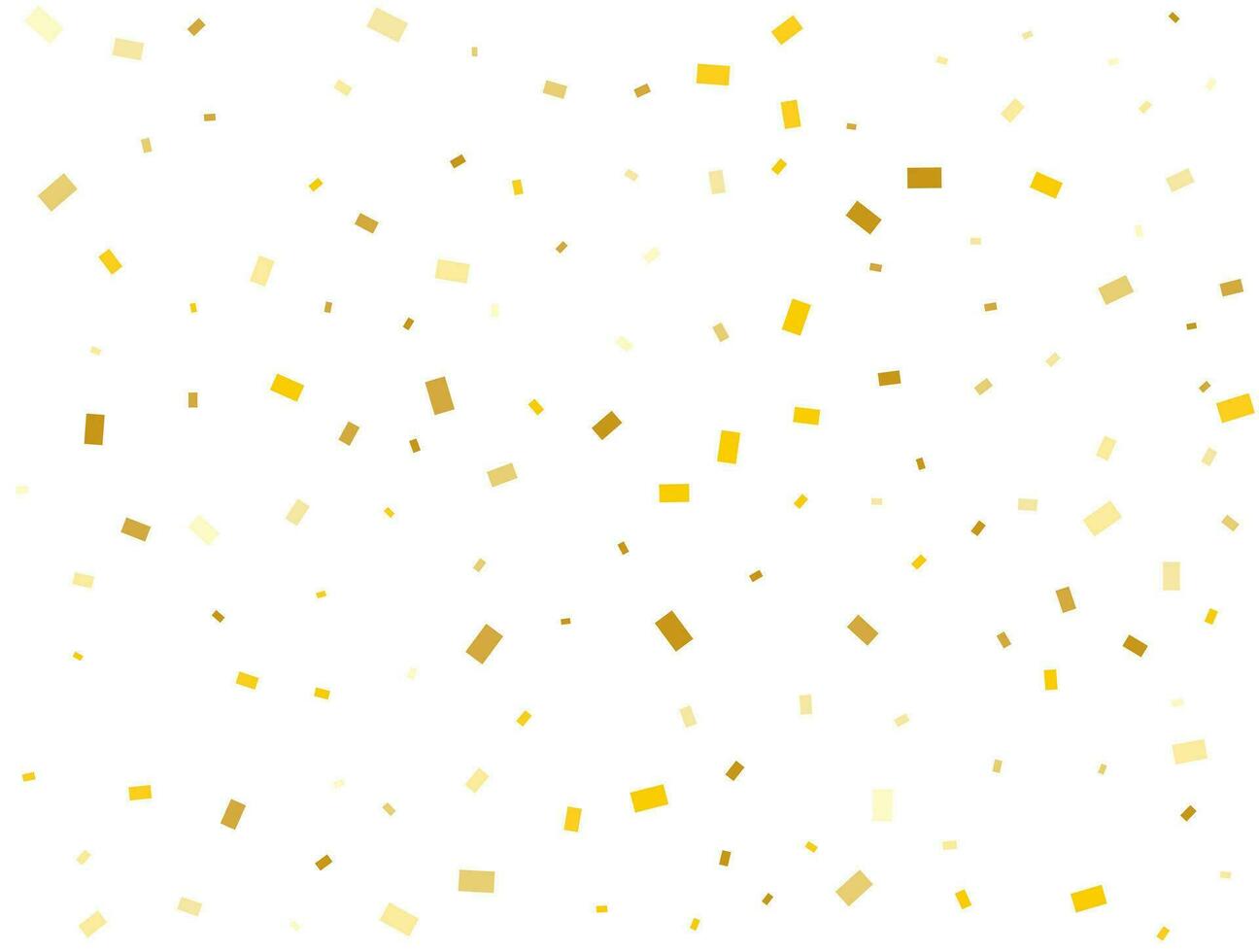 Light Golden Rectangles Confetti Background. Vector illustration