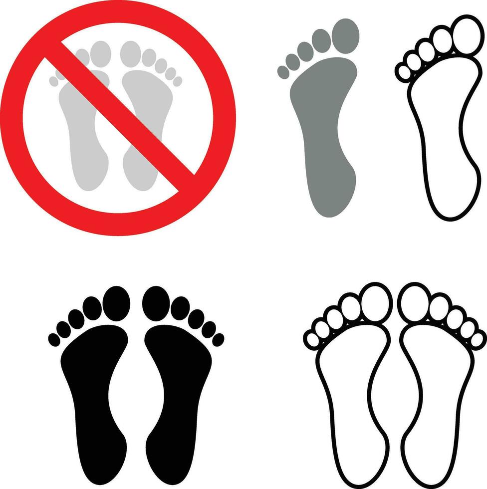 No Bare Feet Vector Art, Icons, and Graphics for Free Download