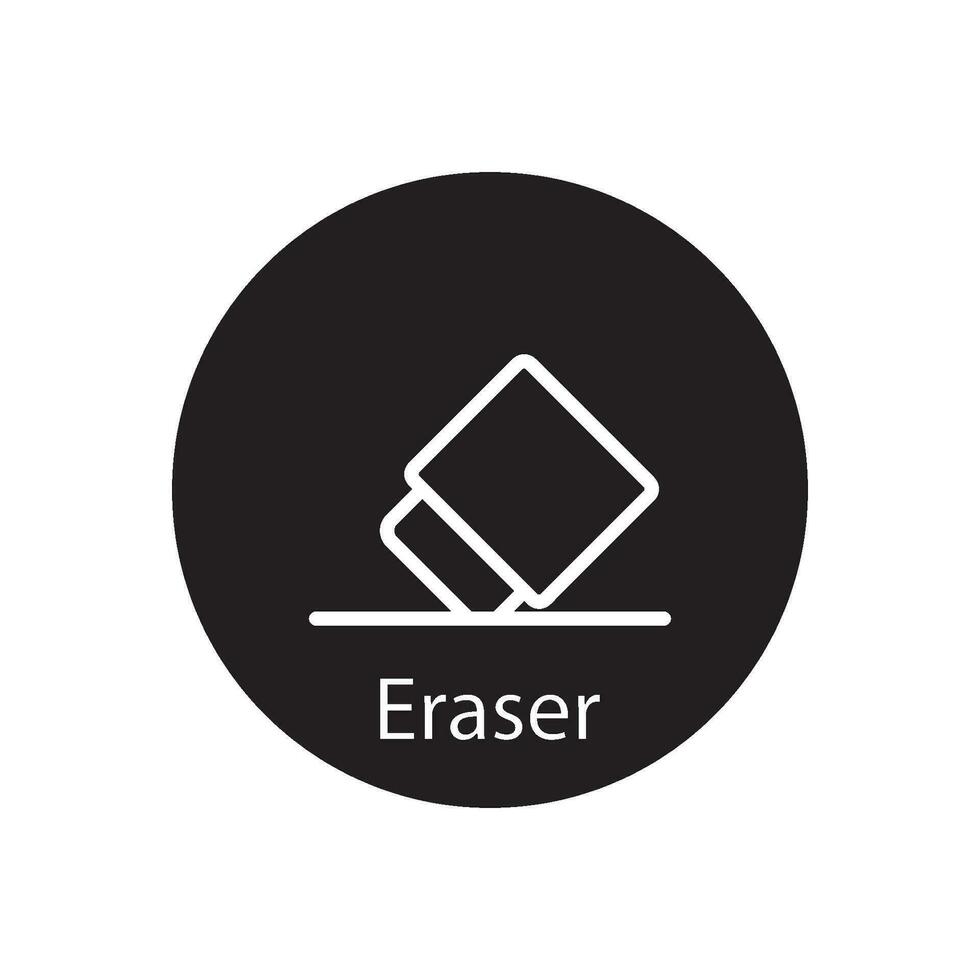 eraser icon vector