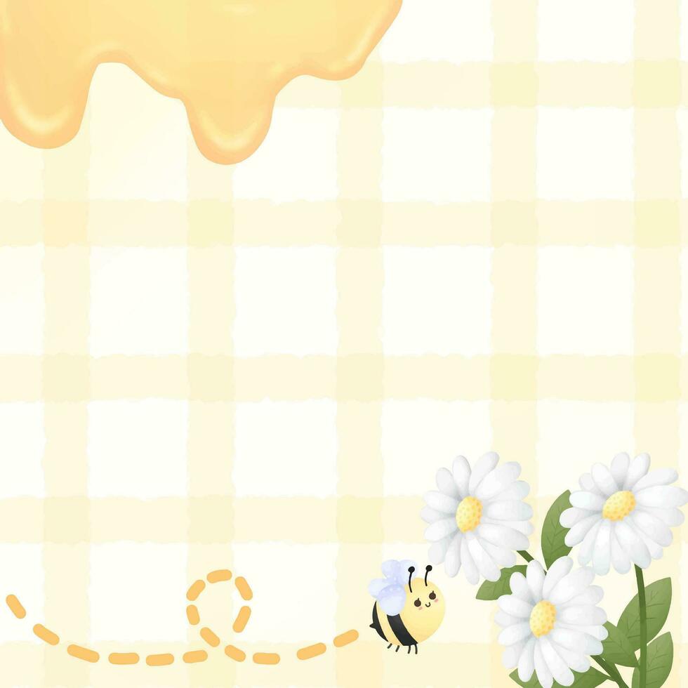 background honey bee vector