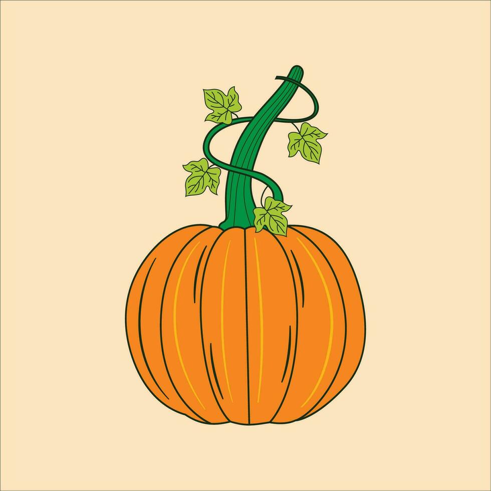 vector calabaza ilustración para Víspera de Todos los Santos