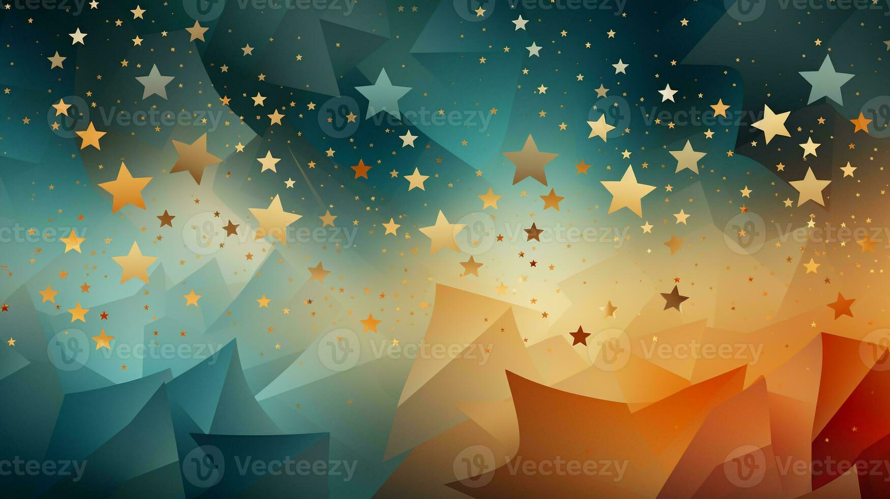 star background above the sky ai photo