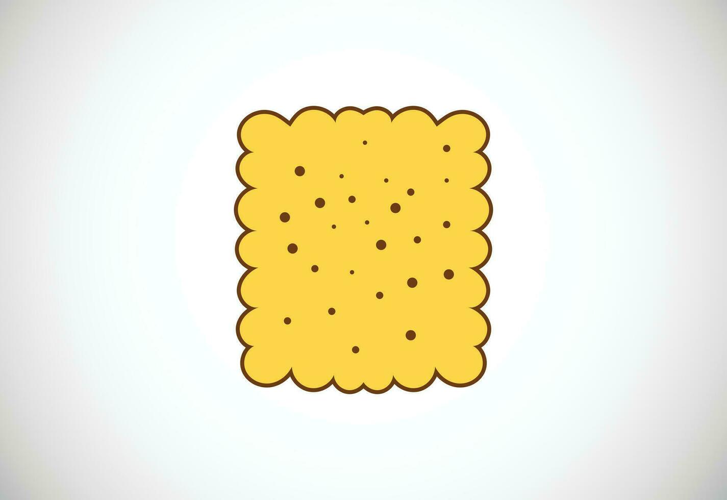 Creative Initial Biscuit, crunch, crispy, snack shape logo design, Vector design template