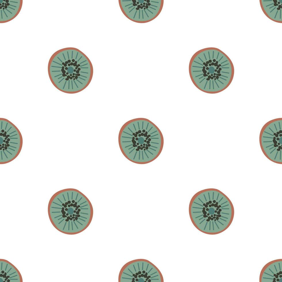 Seamless pattern with kiwi vector