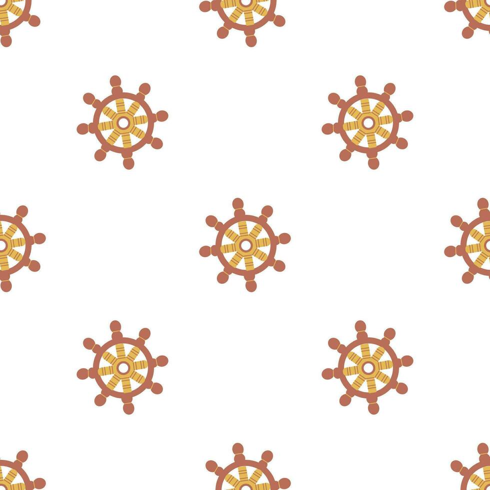 Seamless pattern with with steering wheels vector