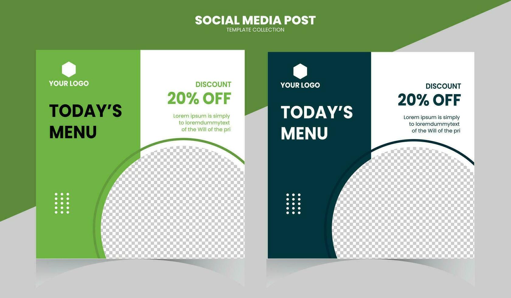Food Social Media Post vector