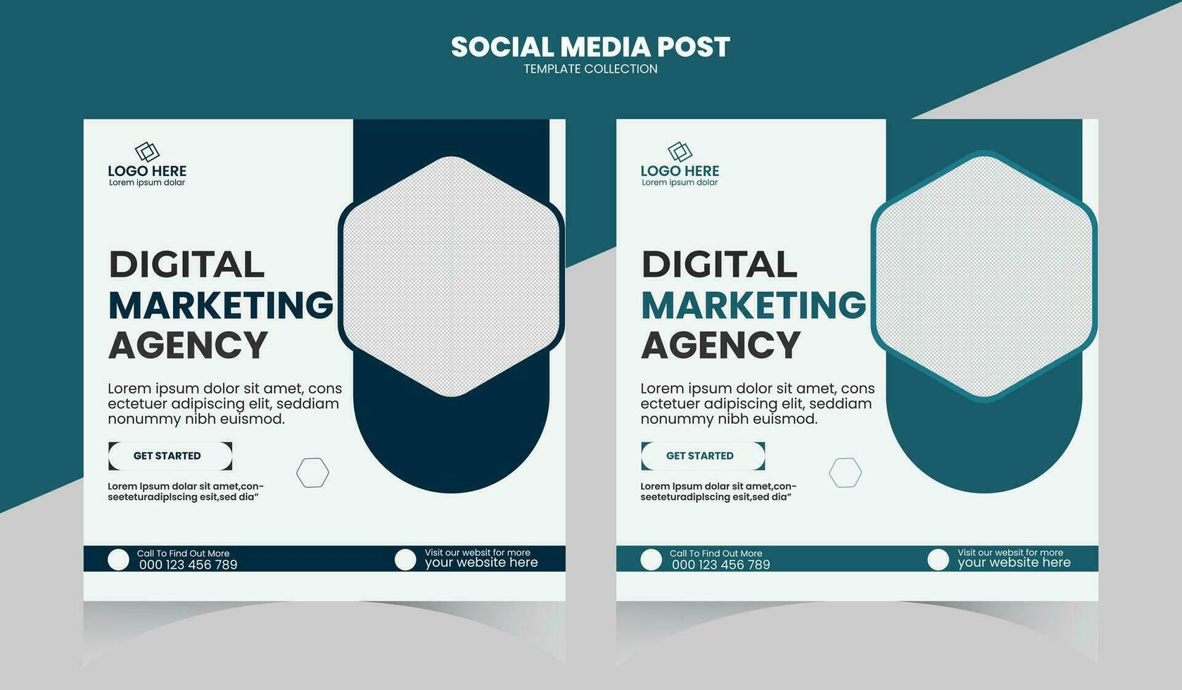 Digital Marketing Social Media Post vector