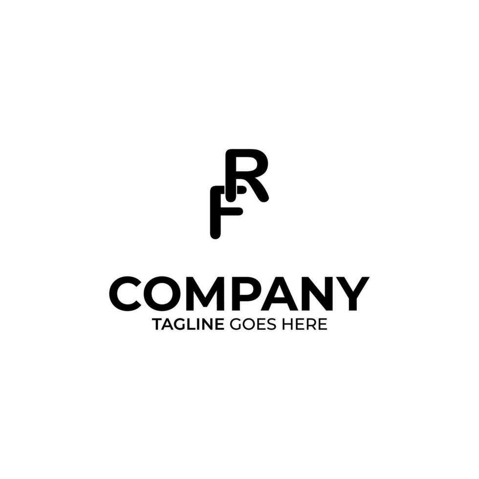 Initial F and R lettering logo design vector
