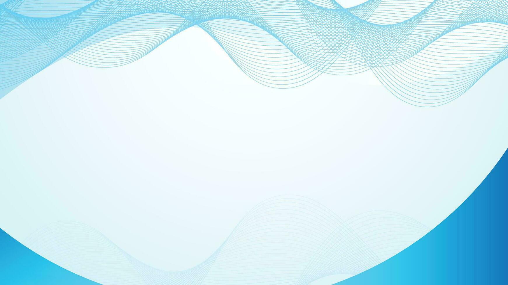 Abstract Blue Wave Background vector